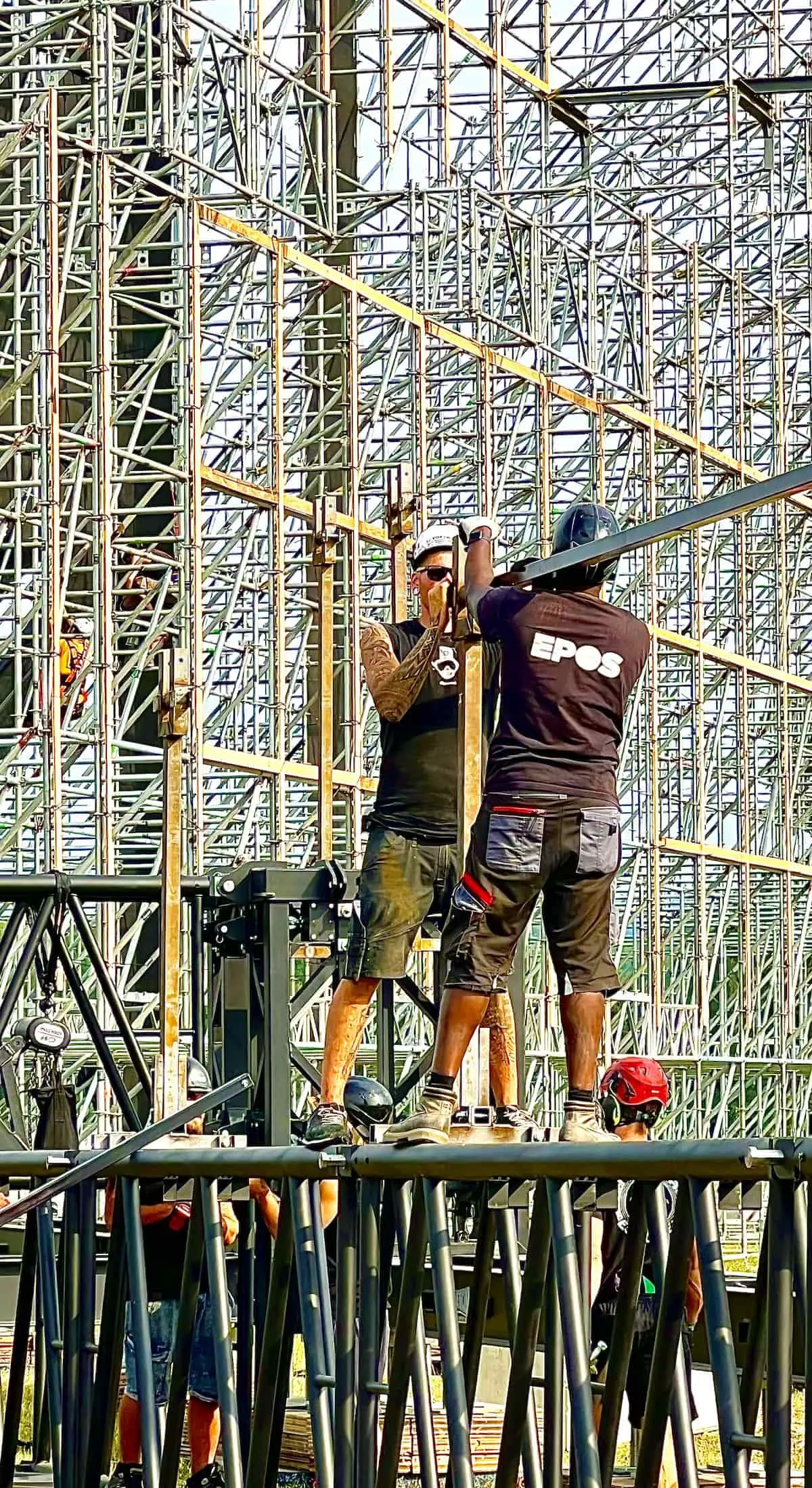 Konzert Aufbau Bühne